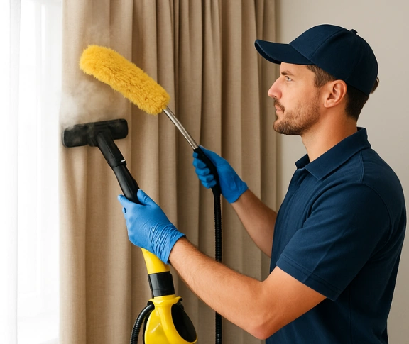 Trusted blind cleaning technician Matty Curtain Cleaning glendenning-nsw QLD