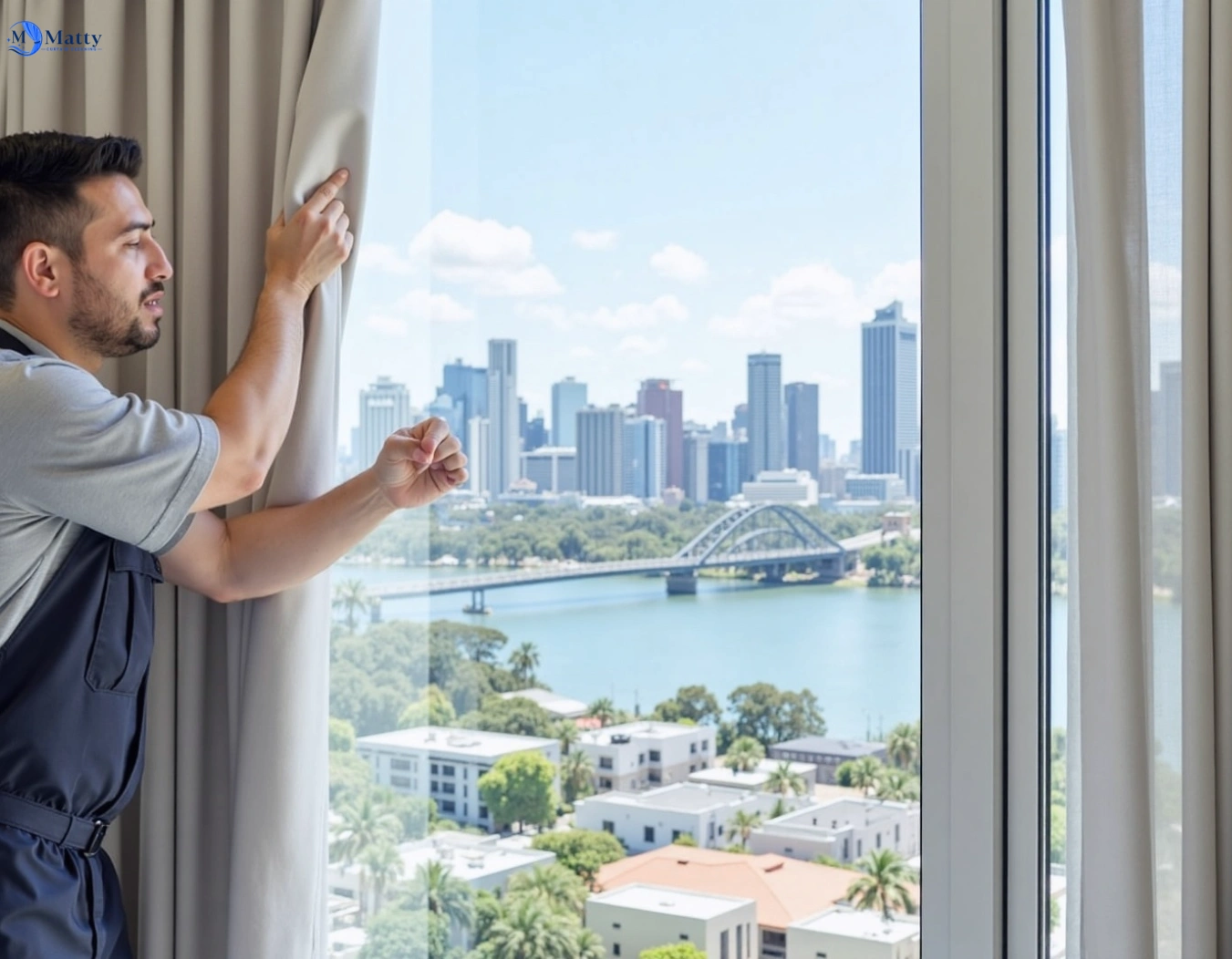 Professional curtain steam cleaning service glendenning-nsw QLD by Matty Curtain Cleaning