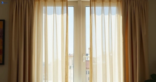 Dull dusty drapes in glendenning-nsw before professional cleaning